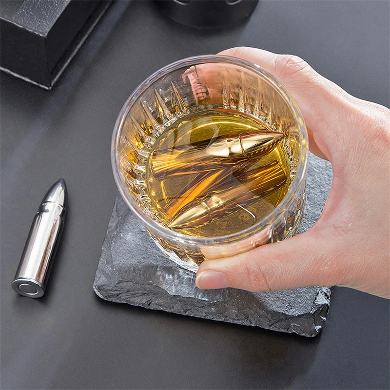 Bullet Shape Whisky Stones Wine Ice Cubes - China Reusable Ice Cubes and  Cooling Whisky Rocks price