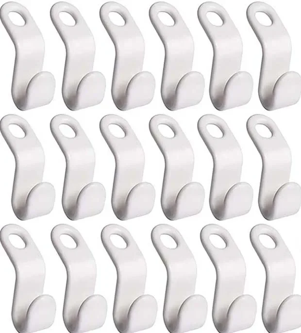 20-Pack Grey Hanger Connector Hooks – Space Saving Cascading Hooks For Closet Organization - View #10