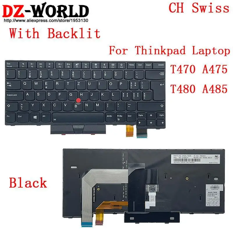 Thinkpad T470 T480 A475 A485 Laptop Latino Espanhol Francês canadense