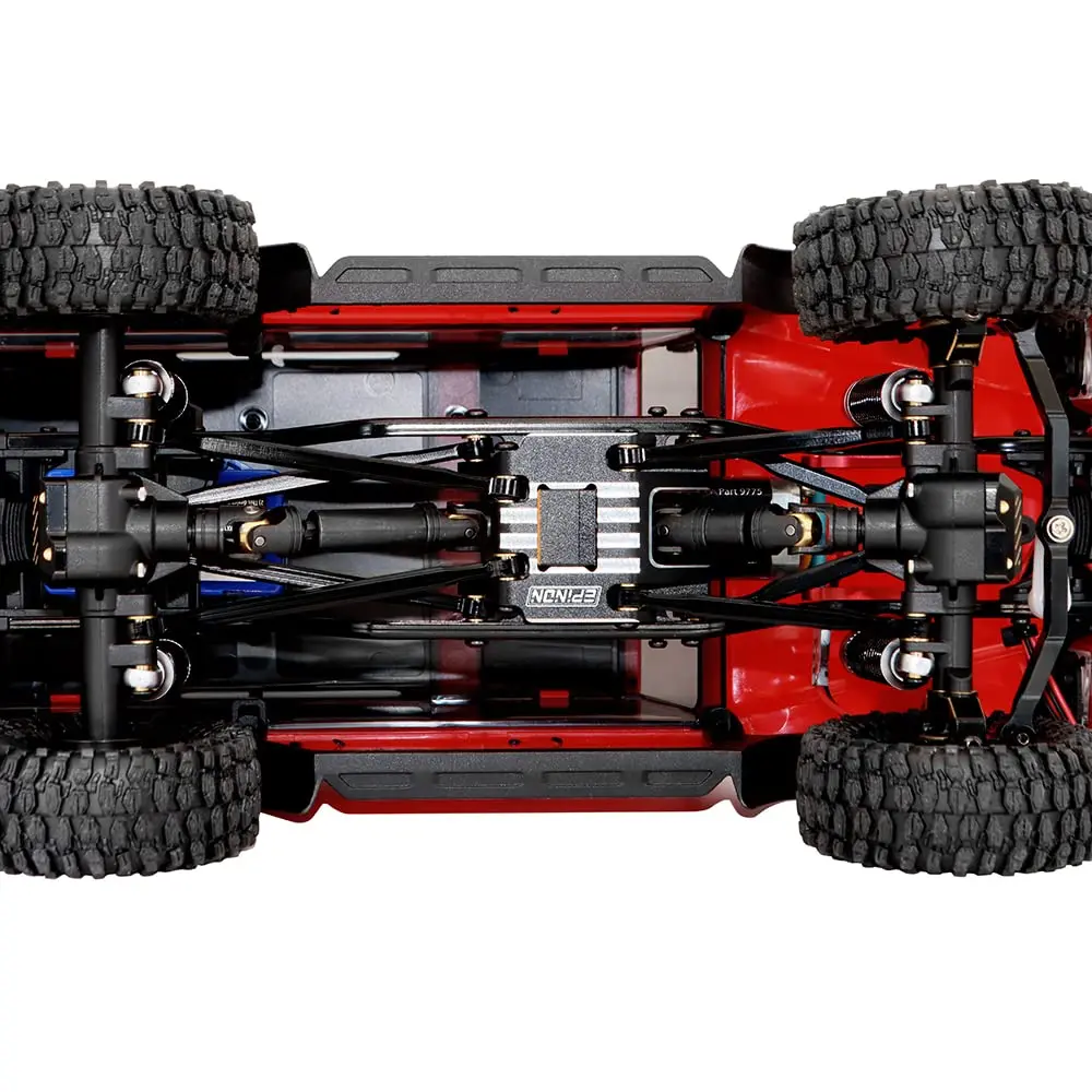 Globact 알루미늄 높은 클리어런스 섀시 링크 서스펜션 링크, 1/18 TRX4M RC 크롤러 자동차 업그레이드 부품