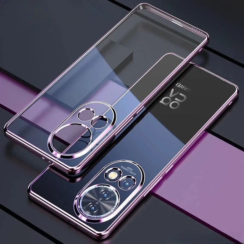 Luxury Electroplating Transparent TPU Soft Case - Shockproof Bumper Cover