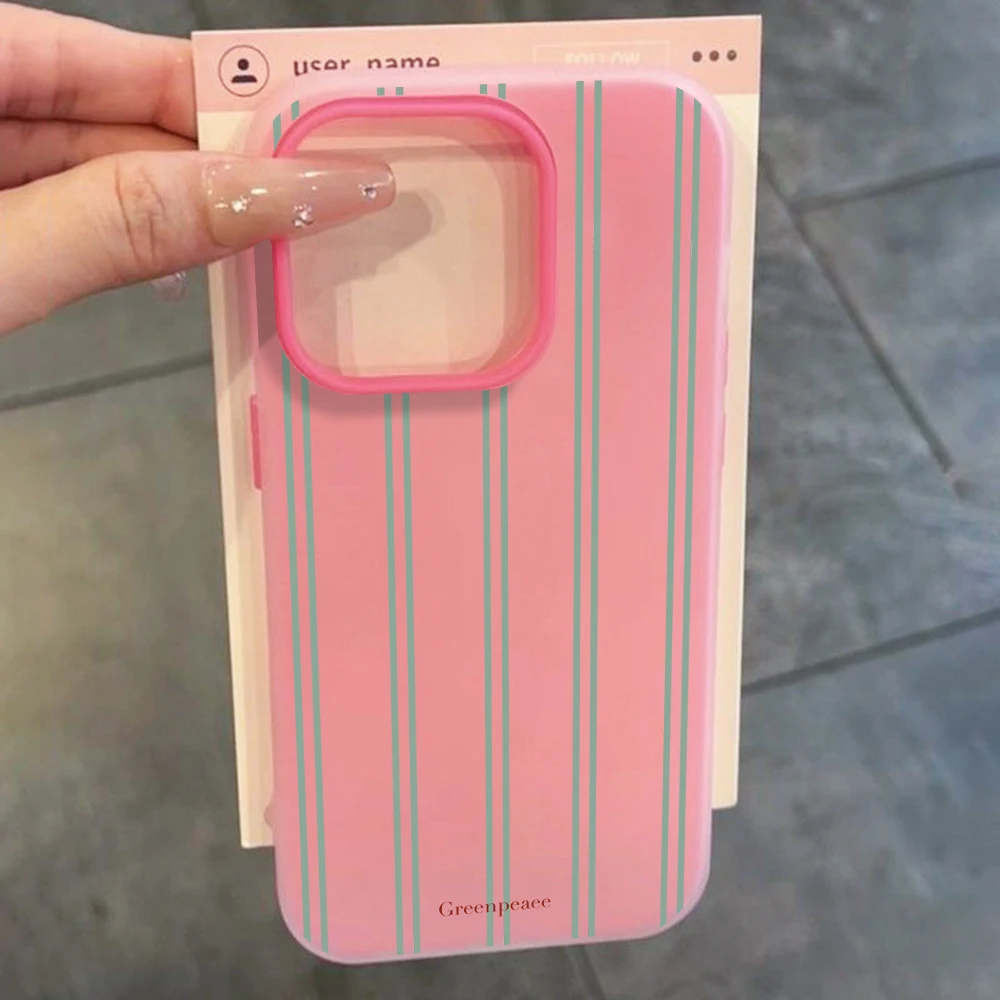Luxury Striped Pattern Soft Phone Case