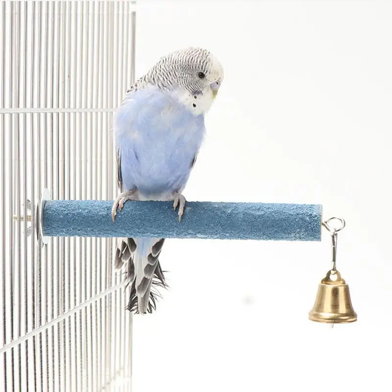 

Bird Perch Stand For Cage Wooden Parrot Paw Trimmer Toys Perch Stick Durable Grinding Bird Chewing Toys Bird Accessories