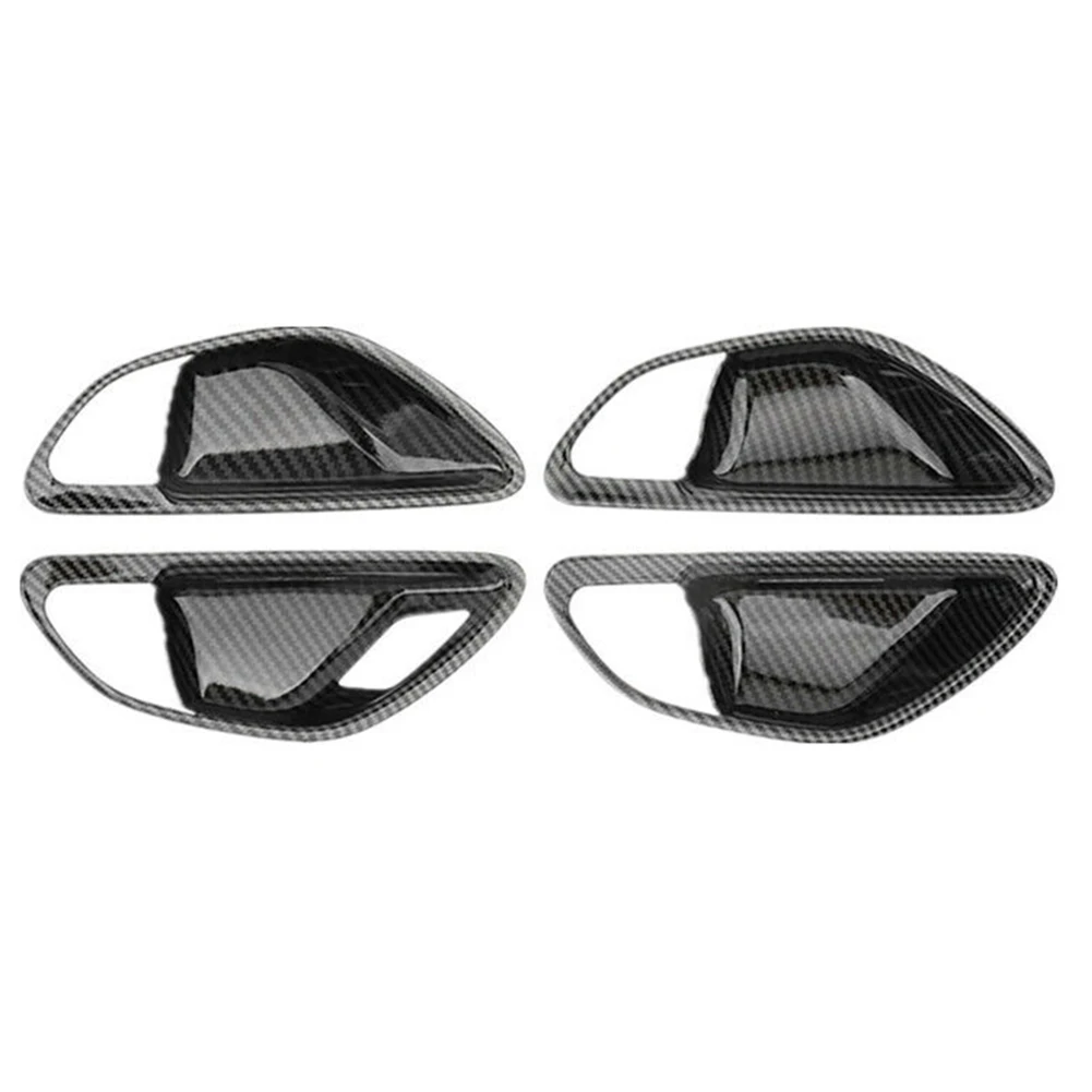 

Текстура углеродного волокна внутренняя дверная ручка крышка чаши для Mercedes Benz C W205 E W213 долговечная долговечность