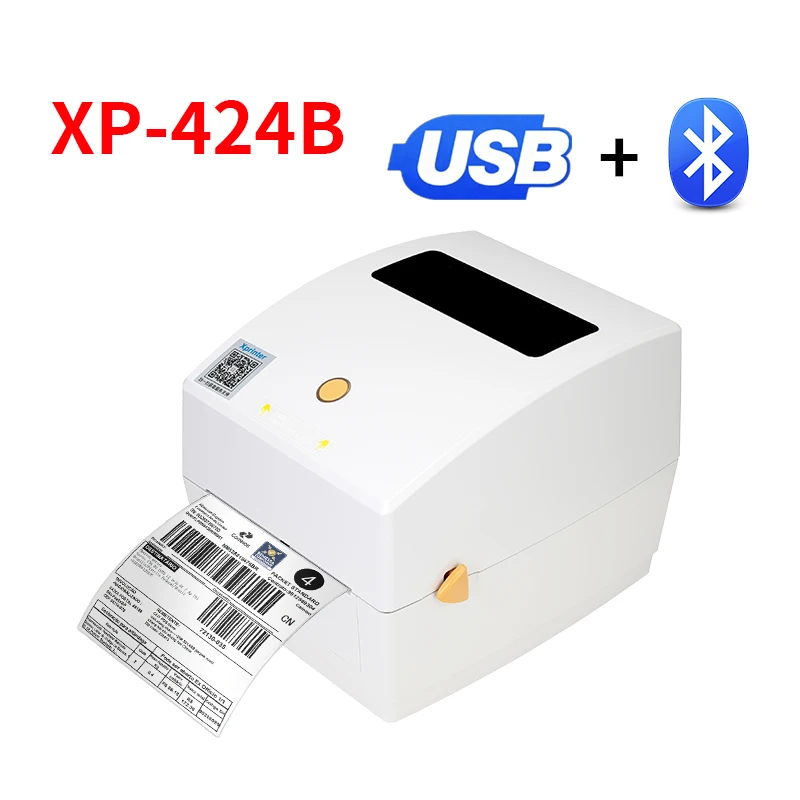 4x6 배송 라벨 프린터 D424B (USPS/FedEx/UPS 바코드 라벨용) 4인치 익스프레스 라벨 감열 프린터
