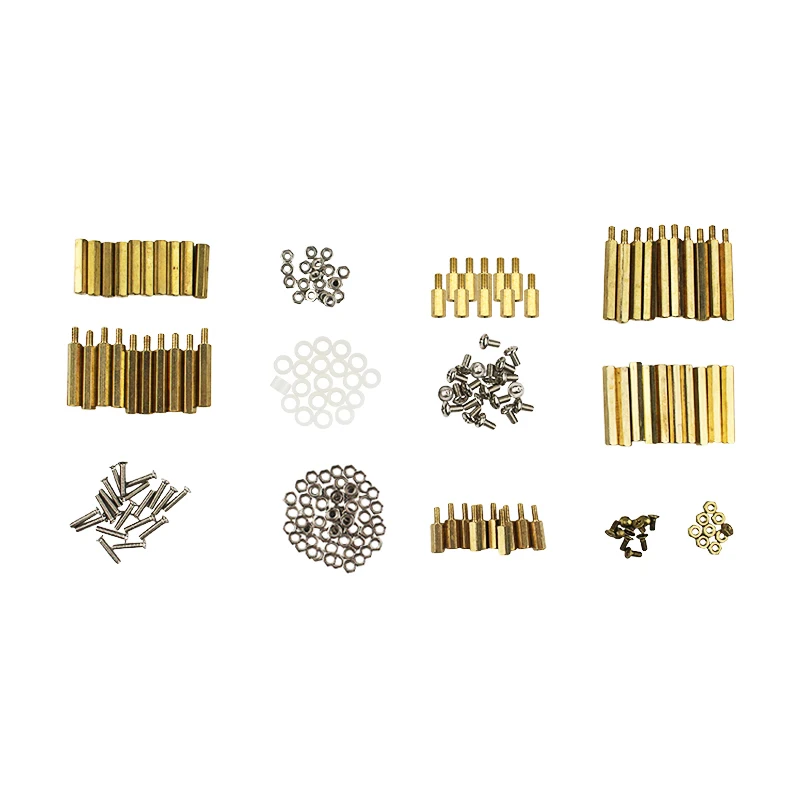 pçs conjunto de parafusos framboesa pi metal cobre parafuso porcas gaxeta para raspberry pi modelo robô carro laranja pi