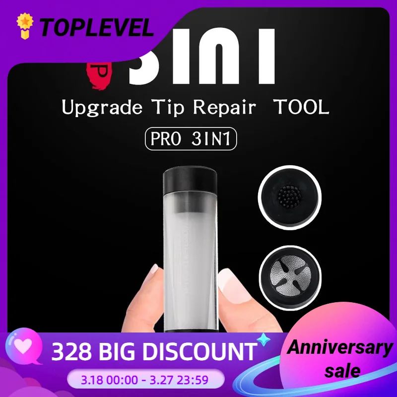 

Multi-functional Tip Tool 3 in 1 Repair Acupuncture Frosted Trimmer Burnisher Shaper Tapper Polished tip arc Billiard Accessory