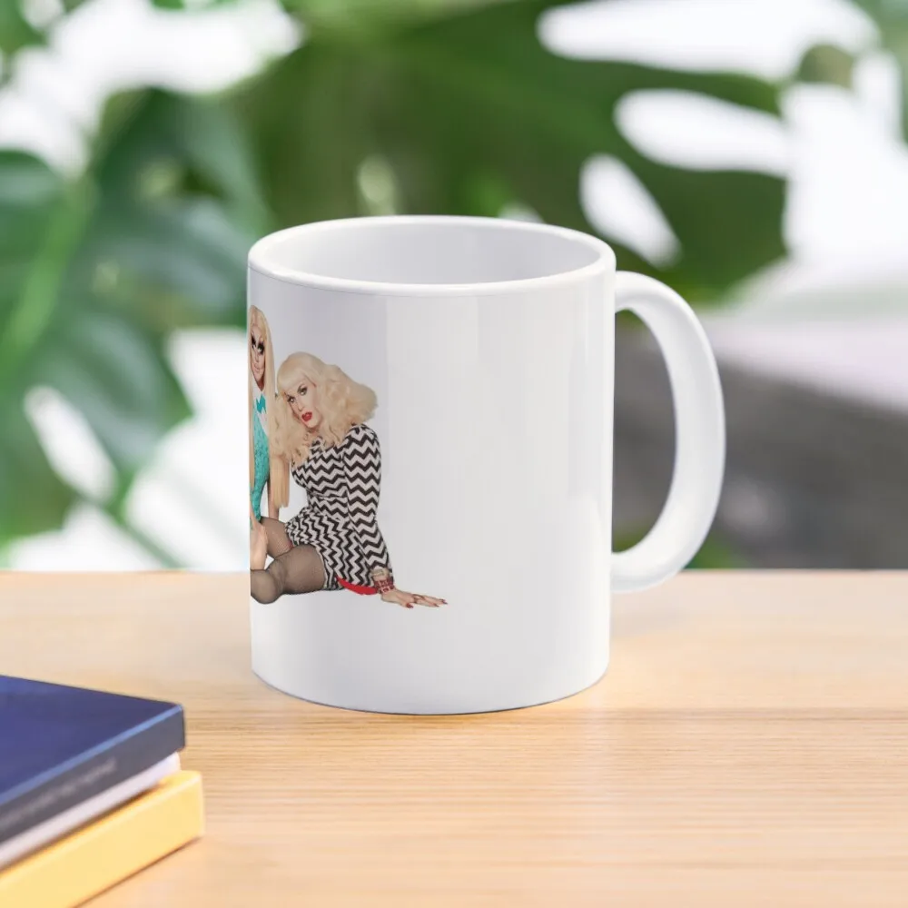 

Trixie and Katya Coffee Mug Coffee Glass Thermo Coffee Cup To Carry Mug Cute