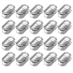 Clear TPU Charging Port Dustproof Plug Cover Protector Cap (20pcs Transparent)
