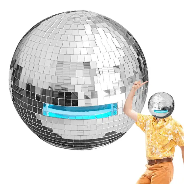 Casque de moto Disco Ball, masque argenté, Cool, sûr, avec ombrage miroir,  équipement de moto pour DJ Club scène Bar - AliExpress