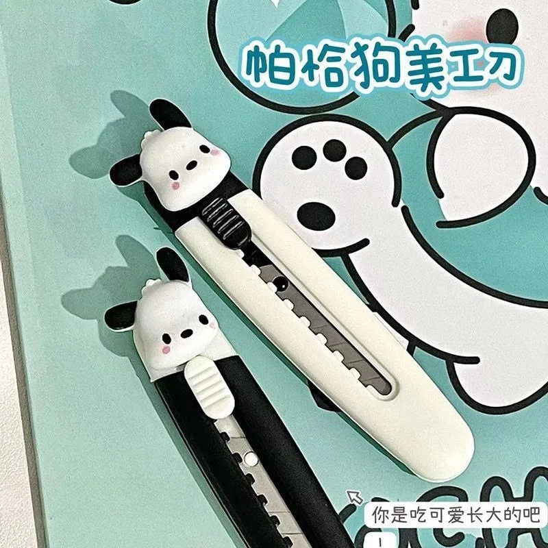 

Cartoon Creative Pochacco Art Knife Mini Cute Cartoon Paper Cuttings Knife Portable Stationery Handmade Knife Express Unpacker