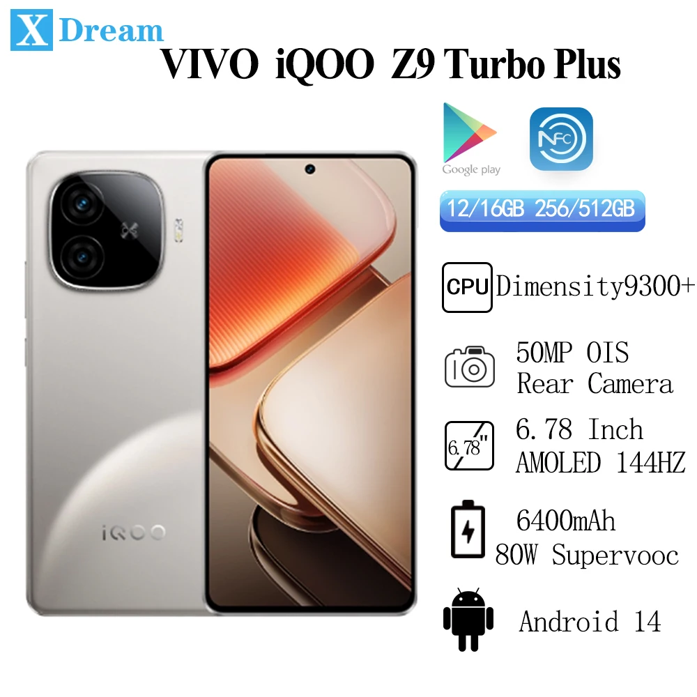 New VIVO IQOO Z9 Turbo Plus Dimensity 9300+ 6400mAh 80W SuperVOOC