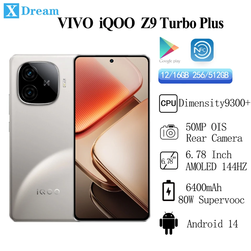 New VIVO IQOO Z9 Turbo Plus Dimensity 9300+ 6400mAh 80W New VIVO IQOO Z9 Turbo Plus Dimensity 9300+ 6400mAh 80W