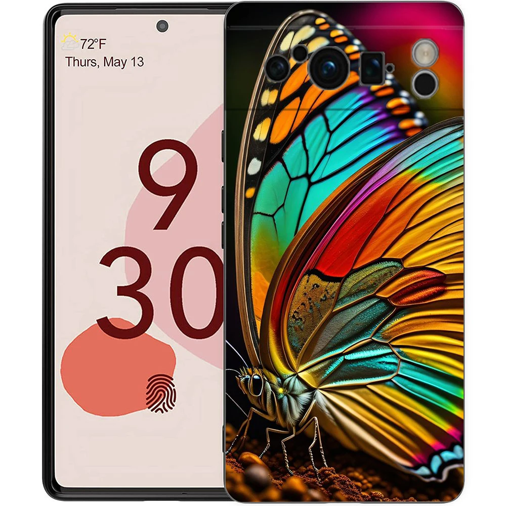 Schmetterling Handy hülle Abdeckung für Google Pixel 8 7 6 7a 6a Pro 5g stoß festes Silikon weich 9 pro xl 8 pro 5g Shell Coque Capas Taschen – Detail 6