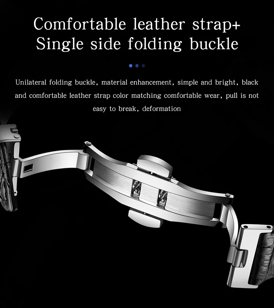 Sanda Men's Watches Quartz Men Watch Luxury Starry Sky Dial Fashion Luminous Waterproof Watches Genuine Leather Strap For Men 7002