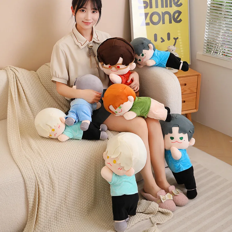 

40cm New Game Anime Idol Doll Plush Cotton Star Lying Dolls Kawaii Stuffed Cute Dolls Toys Fans Collection Gifts Light and Night