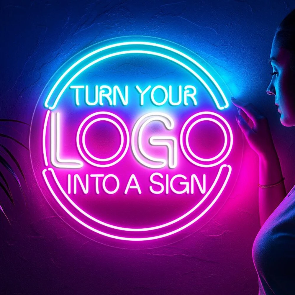CUSTOM Neon Sign ชื่อป้าย LED สําหรับวันเกิดบาร์งานแต่งงานโคมไฟนีออนอะคริลิคธุรกิจโลโก้ป้าย Night Light Personize Decor 1