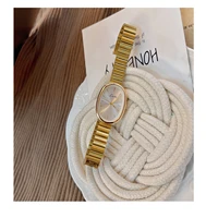 1pc New Fashionable Women’s Watch With Gold Bracelet, Vintage & Luxury Ins Style, Elegant & Versatile Quartz Watch ladies watch
