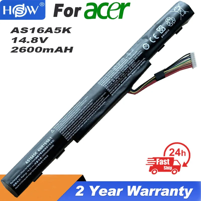 

Новая батарея для ноутбука Acer E5-575G/475G/523G/553G AS16A5K AS16A7K AS16A8K