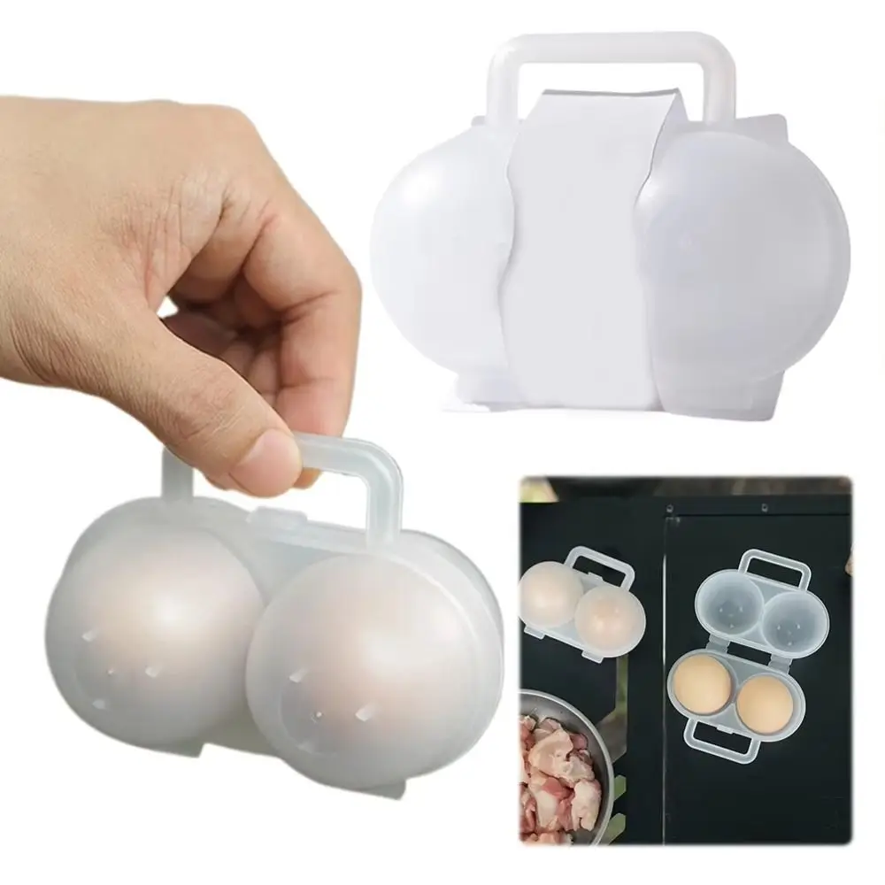 Transparent PP Portable Egg Box Shockproof Outdoor Storage