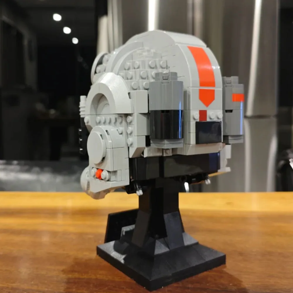 MOC AT-AT Driver Helmet Building Blocks Bricks Diy Creative Assembly Model Decor