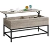 Wood and Metal Lift Top Coffee Table, Rustic Gray 3