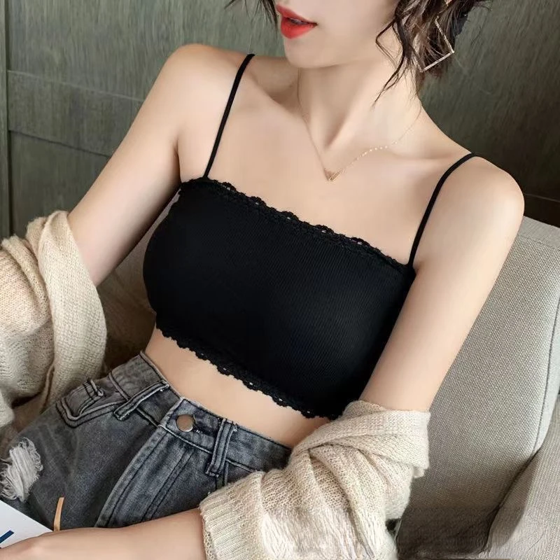 Women's Cotton Bra Tube Top Suspender Underwear Tank Top Seamless Comfort Sport Lace Tops women lingerie bra,women tube tops,lace camisole tops