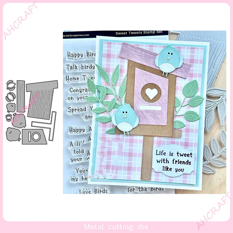 

April 2023 New Birdhouse Metal carbon steel cutting knife die DIY handmade scrapbook accessories etching knife die