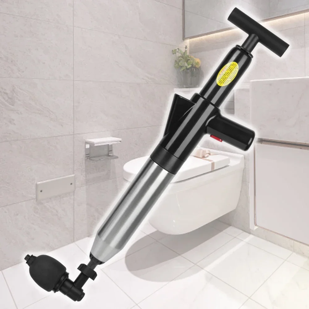 Toilet Plunger High Pressure Drain Plunger Dredge Clog Remover Sewer Pipe Unblocker Air Drain Blaster toilet plunger