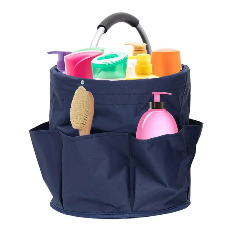

Outdoor Camping Basket Waterproof Gardening Tools Bags Round Portable Foldable Storage For Storing Towel Mouthwash Cup Body Wash