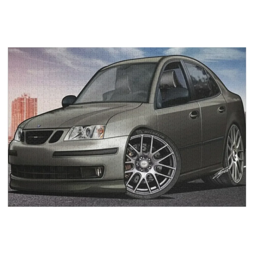 SAAB 9-3 Aero Car Jigsaw Puzzle Custom Jigsaw Wooden Adults Scale Motors Puzzle good day shire jigsaw puzzle custom wooden name jigsaw pieces adults scale motors personalized kids gifts puzzle