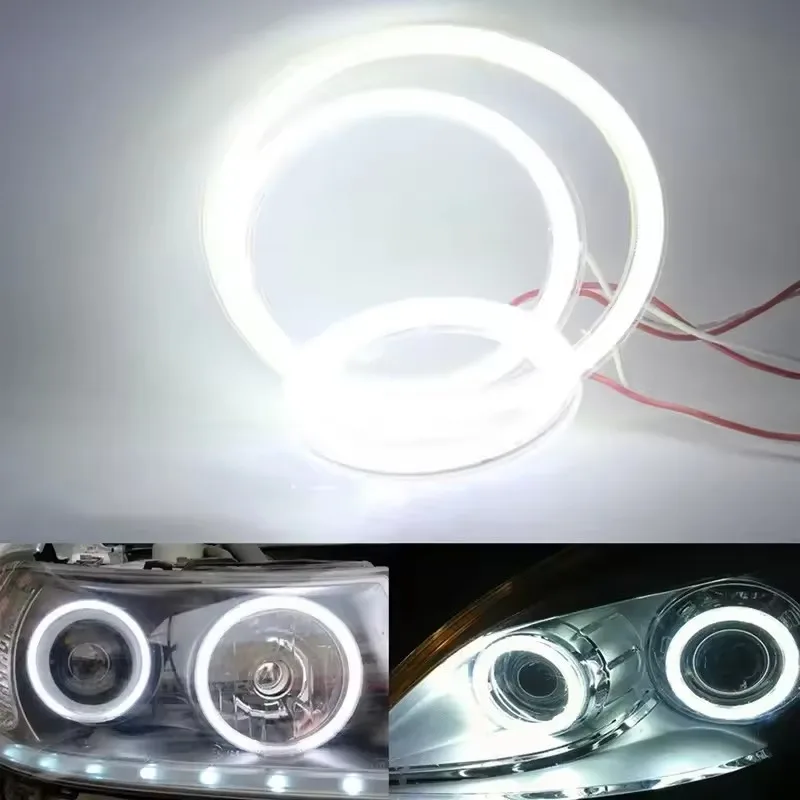 LED Car Angel Eyes Halo Ring Lamp Daytime Running Light