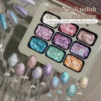 9 Couleurs Vernis à Ongles Semi-Solide Populaire à Haute Saturation, Style Universel, en Pot, pour la Beauté des Ongles 2