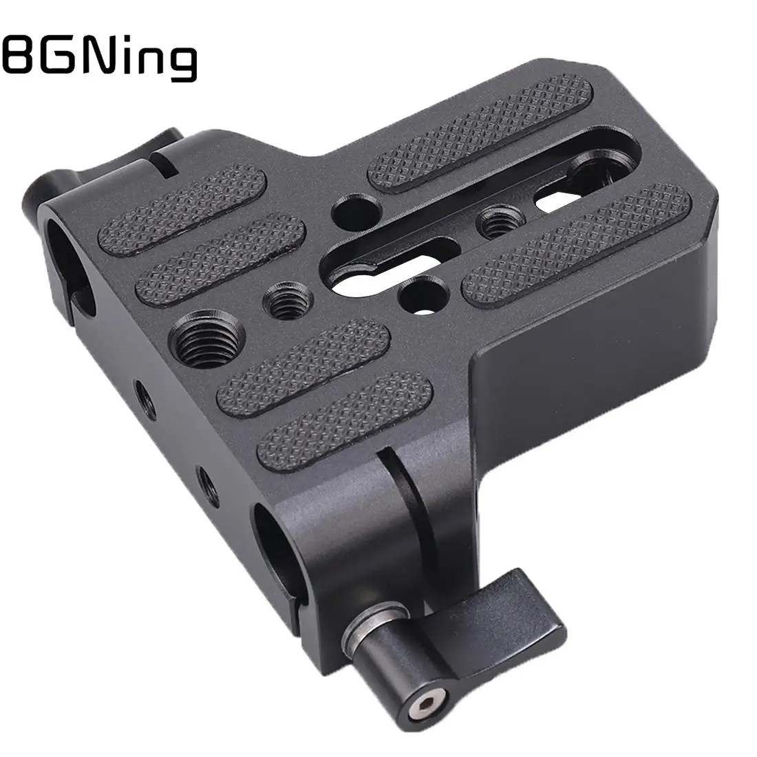 Universal Camera Baseplate Shoulder Rig 15mm Rod Clamp Quick Release Adapter for Sony DSLR Cage Vlog Shoulder Support System camera shoulder rig