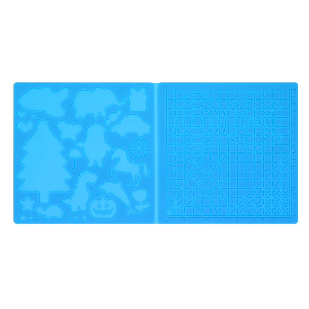 Silicone 3D Printing Pad For Children DIY 3D Printing Pen Soft Design Pad With 2 Finger Cover Templates 3d printing pen