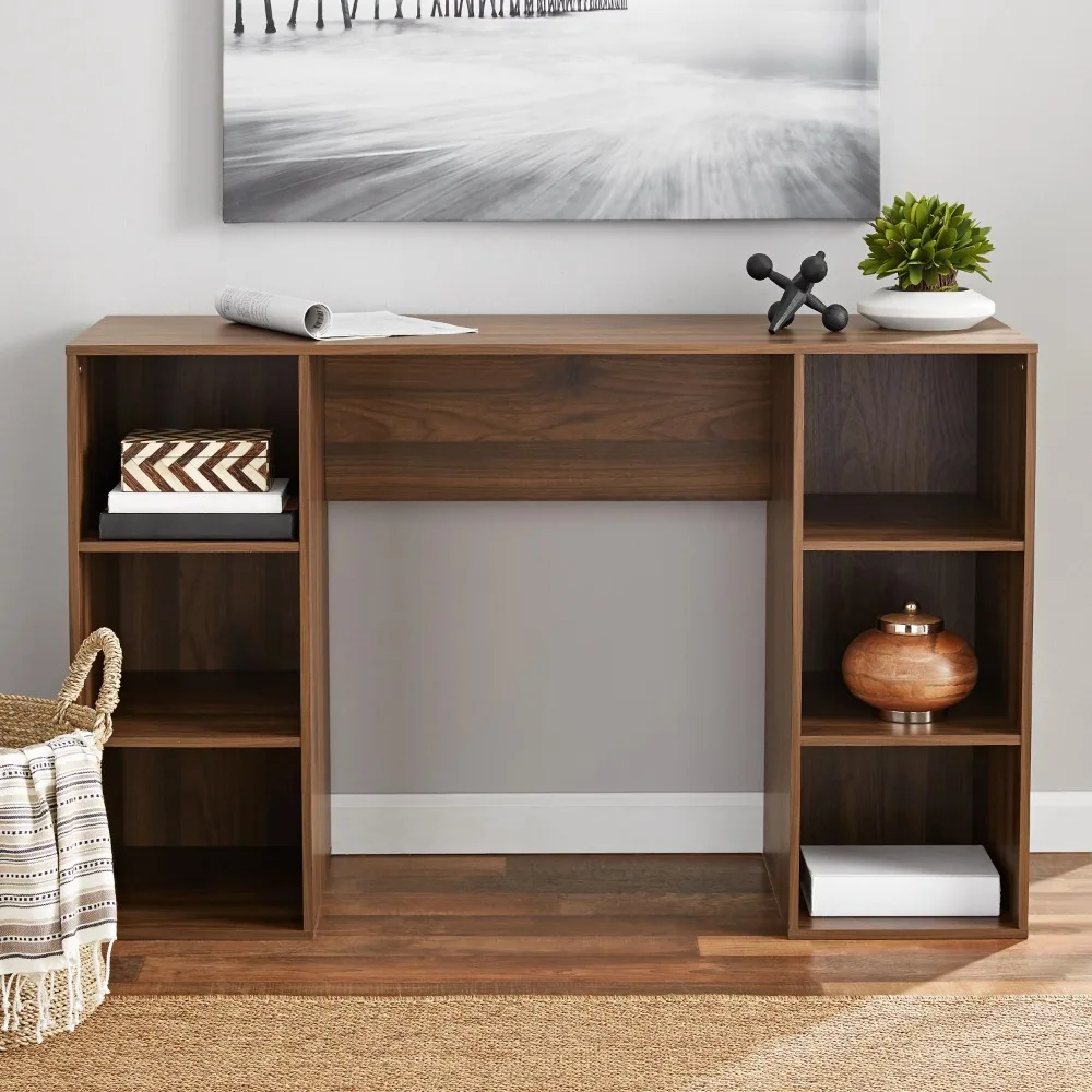 

Muebles Настольный конвертер, компьютерный стол для хранения 6 кубиков, Ореховый орех