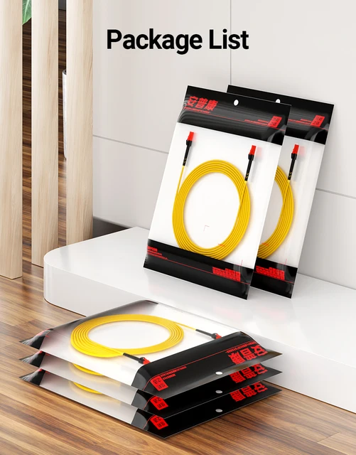 Cavo Fibra Ottica Singlemode LC-LC, 50m - Corazzato Per Esterno - Simplex 9/125 Per Reti