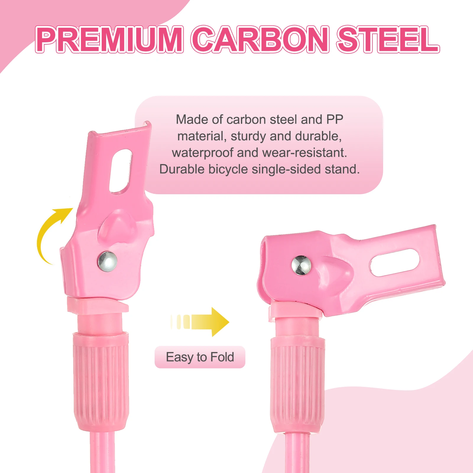 Children's Bike Kickstand - Adjustable Side Support for 12'' to 20'' Bicycles