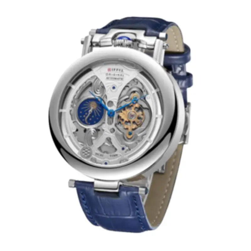 Men Watches Automatic Mechanical Tourbillon Clock Gold Fashion Skeleton Watch Wristwatch main image 0
