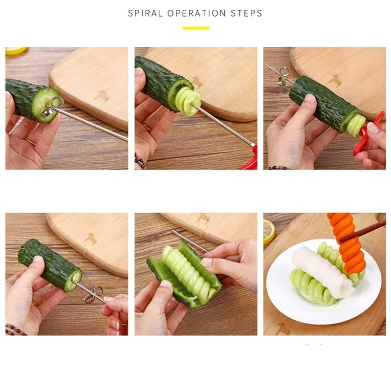 Potato Vegetables Spiral Knife Carrot Cucumber Chopper Spiral Screw Slicer Cutter Spiralizer vegetable slicer vegetable cutter food slicer potato slicer potato cutter