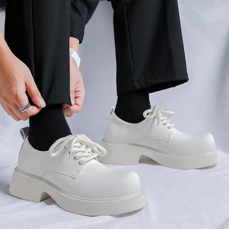 Men's Elevated thick high quality Dress Shoes gentleman Office Formal Shoes for Male Wedding Party Casual fashion Comfortable