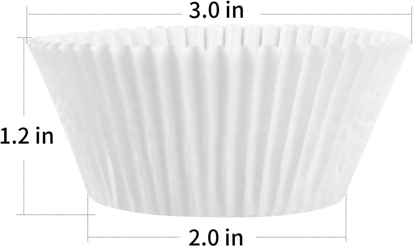 100-300PCS Disposable Pure White Cupcake Liners Food Grade Paper Cup Cake Baking Cup Muffin Kitchen Cupcake Cases Cake Molds