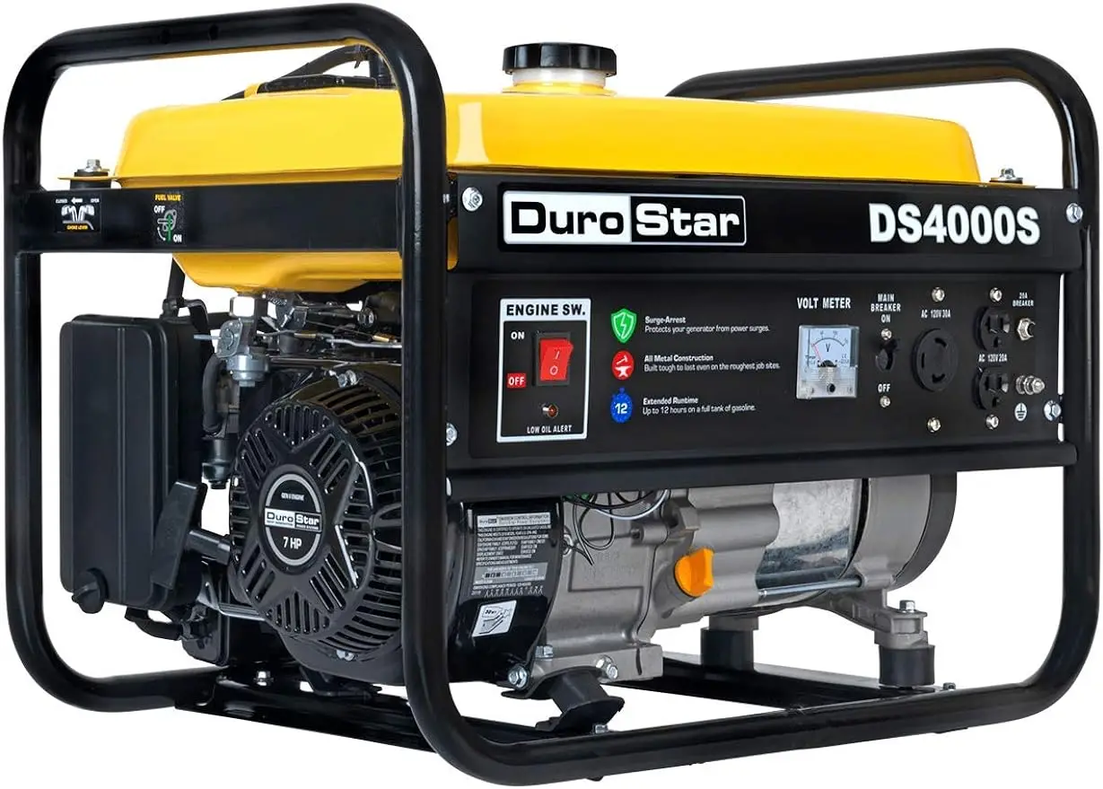

DS4000S Portable Generator, Yellow/Black 120 Volts Output Wattage 4000 Watts
