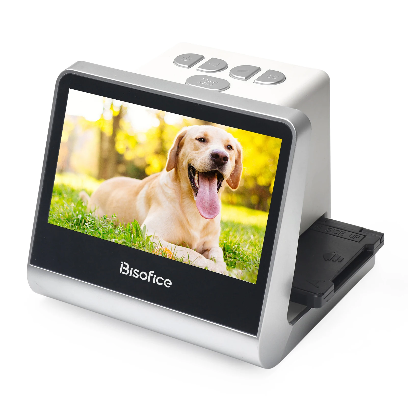 Negative Film Scanner Film and Slide Scanner for 135 Film(36*24mm)/126KPK /110 Film/Super8/ Monochrome/Slide to Digital JPEG Photos 5'' Screen 16GB