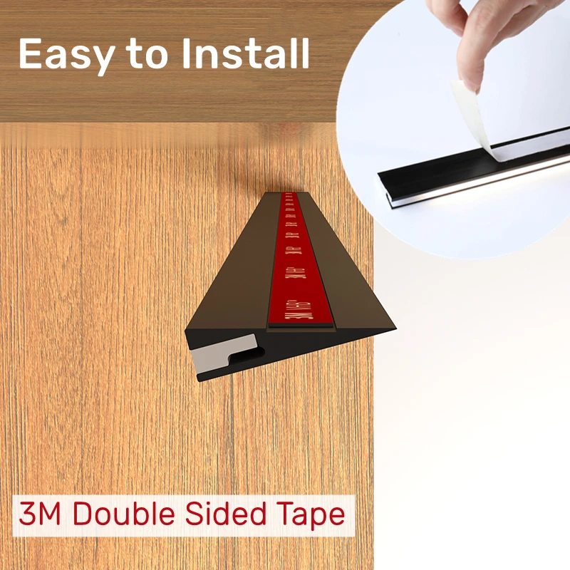 Invisible H7mm LED Oblique Beam Aluminum Profile Surface Mounted Ultra-thin Cabinet Layer Edge Shelf Panel Hard Bar Strip Lights led cabinet light led light led light bar