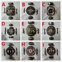 A Set Alloy Parts Tsuba Handguard Guard Fuchi Kashira Menuki For Real Japanese Japan Samurai Katana Sword Fittings New Very Good 1