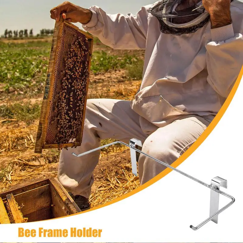 Bee Frame Holder Lightweight Stable Stainless Steel Bee Hive Stand Garden Accessories Beehive Frame Grip For Easy Inspection &