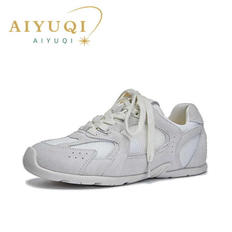 AIYUQI Forrest Gump Shoes Women Genuine Leather 2024 Summer New Flat Trendy Sneakers For Women Breathable Casual Dad Shoes Women