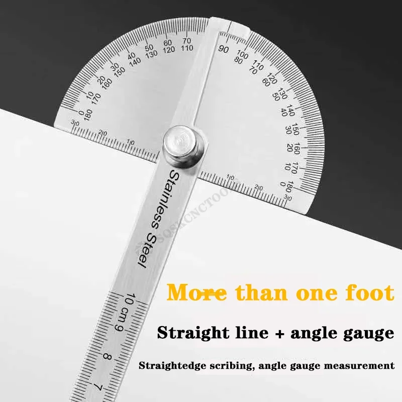 Digital Angle Gauge Adjustable Angle Gauge 180 Degree Protractor Metal Angle Finder Goniometer Angle Ruler Stainless Steel Woodworking Tools Rotary Measuring Ruler 100/150