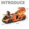 Diecast 1:24 Scale jesko Sport Car Model Metal Casting Toys Vehicles Sound Light Collective Home Decor Kids Boys Voiture 6